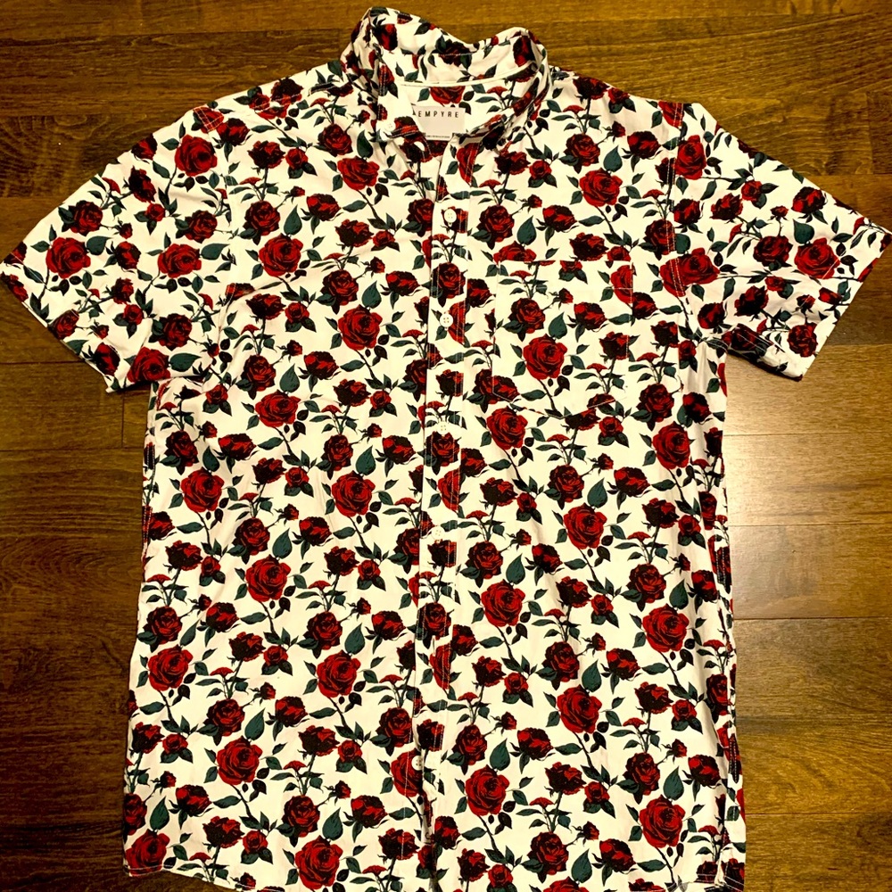 Zumiez Rose Button Down